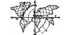 Geometrik Dünya Haritası Kompas Mdf Lazer Kesim Duvar Dekoru